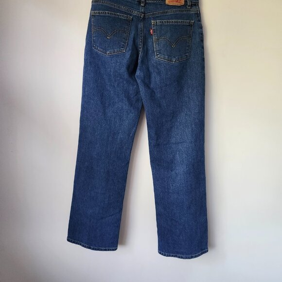 Levi's Women's Wide Leg Jeans Size 14 Blue Denim - Picture 2 of 5